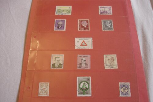 Lot De 12 Timbres Turquie