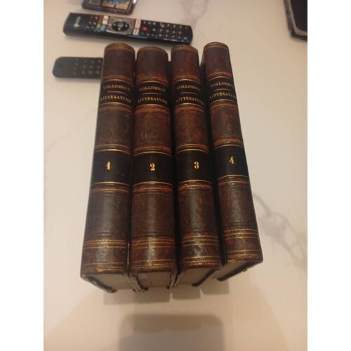 Rare 4 Vol Cours De Littérature Profane Et Sacree F.Z Collombet 1833