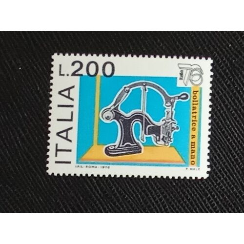 Timbre Italie Y T 1276 Machine D'Annulation Anticipée 1976 (090410 )