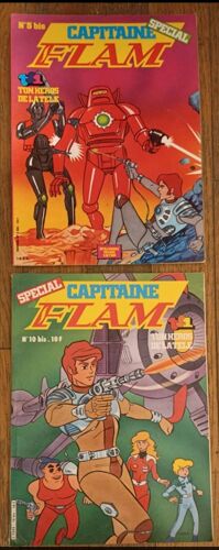 Lot De 2 Anciens Livres - Capitaine Flam - N° Spécial : 5 Bis Et 10 Bis - 1981 - Vintage
