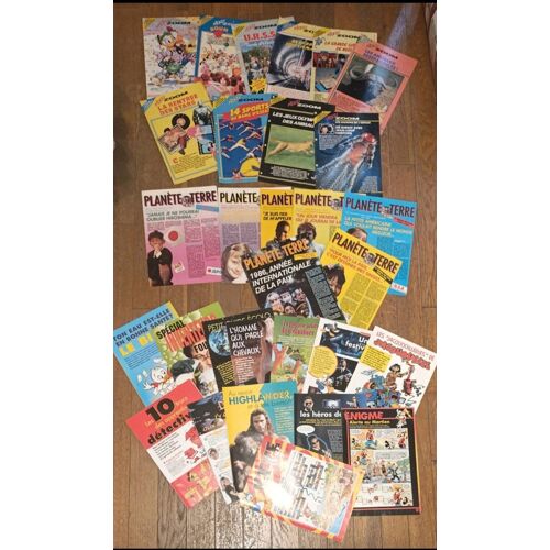 Gros Lot Anciens - Mickey Zoom Et Planète Terre - Vintage