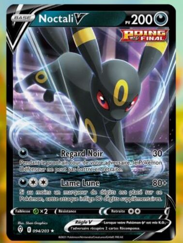 Pokémon Noctali V 094 / 203 Eb7 Évolution Céleste