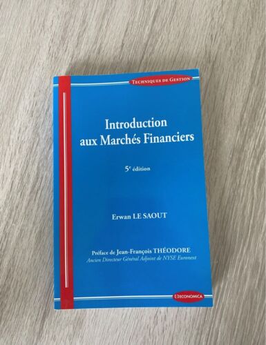 🔥 Livre Introduction Aux Marchés Financiers 5 Eme Edition Erwan Le Saout🔥