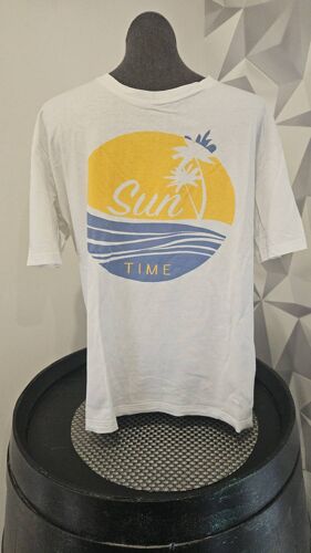 Tee Shirt Blanc Sun Time Tissaia Taille L