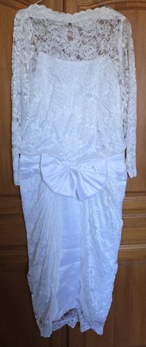 Robe De Mariée Dentelle Vintage 1920 Style Charleston 44