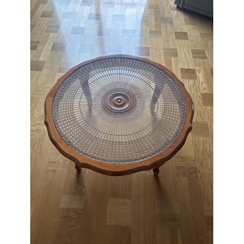 Table ronde de salon en verre