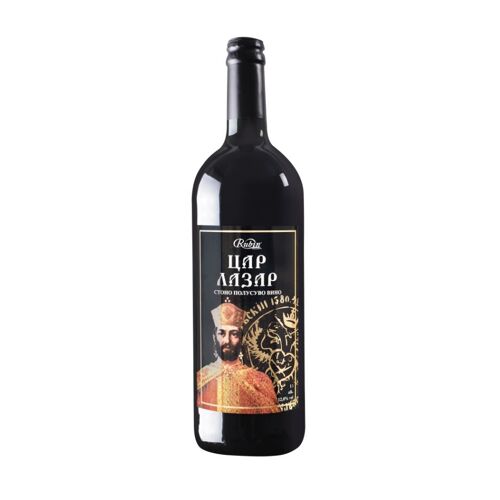 Car Lazar - Vin Rouge Serbe - 1l - Rubin - Alcool 12 % - 1 Litre