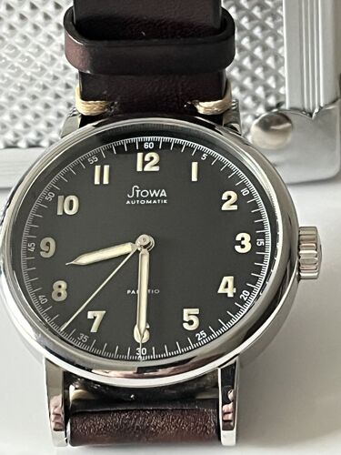 Montre Automatique Stowa Partitio Vintage Limited Black