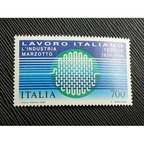 Timbre Italie Y T 1735 Industrie Italienne - Marzotto Textiles 1987 (090410 )