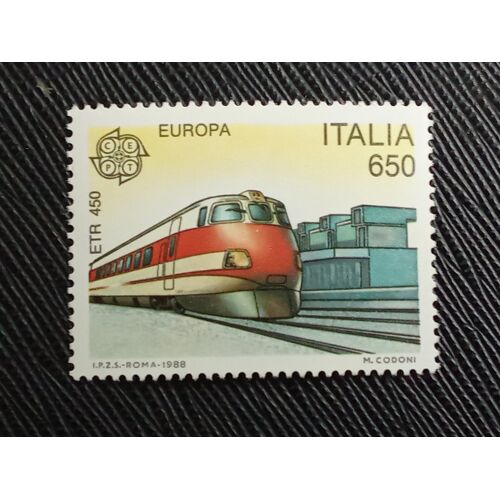 Timbre Italie Y T 1775 Europe – Transports Et Communications 1988 (090410 )