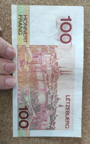 Billet De 100 Francs Luxembourgeois 1980-1986