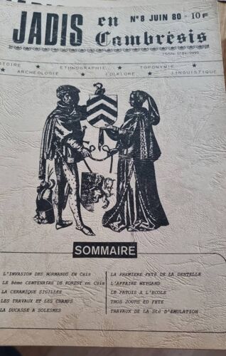 Jadis En Cambrésis N°8 De Juin 1980