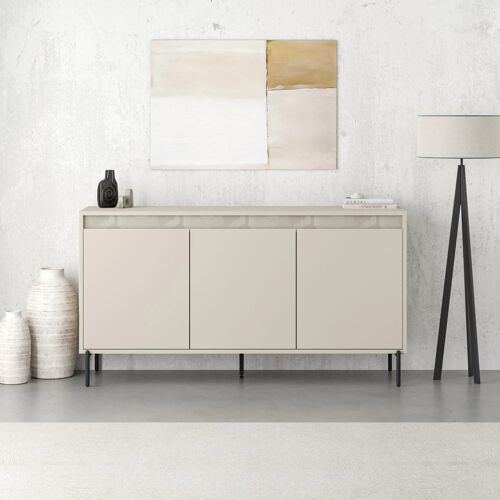 Buffet GRETA 3 portes crème 150 x 40 x 80 cm