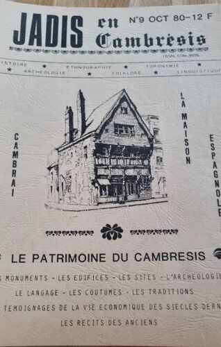Jadis En Cambrésis N°9 De Octobre 1980