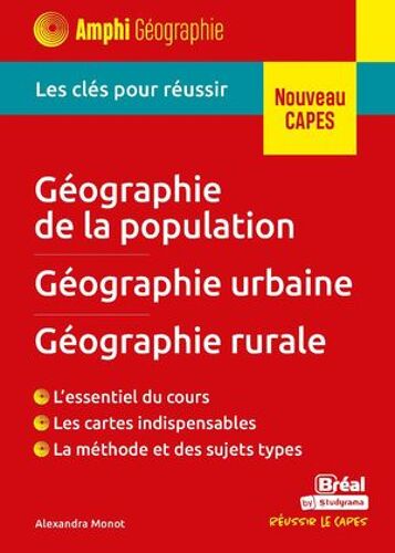 Géographie De La Population - Géographie Urbaine - Géographie Rurale - Nouveau Capes