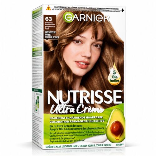 Garnier - Coloration Permanente Nutrisse Ultra Crème - 63 Blond Foncé Doré 