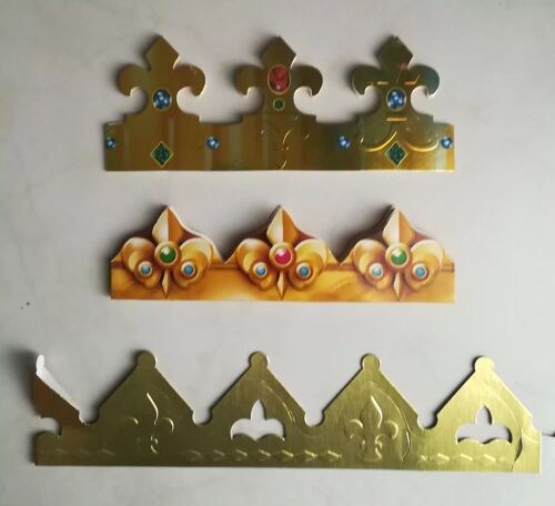 Lot 3 Couronnes De Galette Des Rois Différentes Dorées