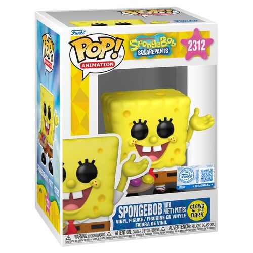 Figurine Funko Pop - Bob L'eponge N°2312 - Bob L'eponge Avec Les Pâtés Multicolores (92009)