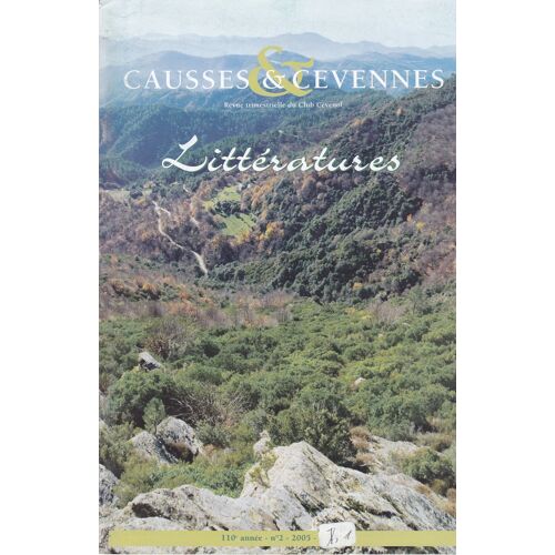 Littératures Revue Causses & Cévennes N 2-2005