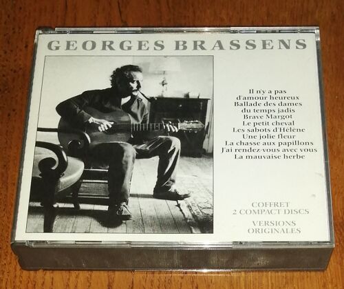 Coffret Double 2x Cd George Brassens " Il N'Y A Pas D'Amour Heureux " 36 Titres De 1988 Polygram Pop Chanson