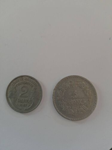 Pièce De 2 Et 5 Francs En Alu