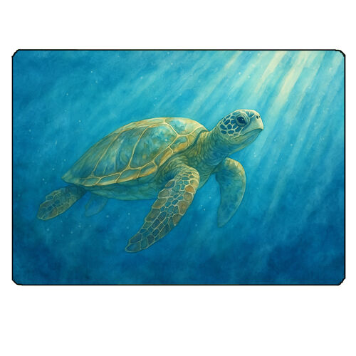 Planche À Découper Verre Tortue Marine 28,5 X 20 Cm Cbkréation