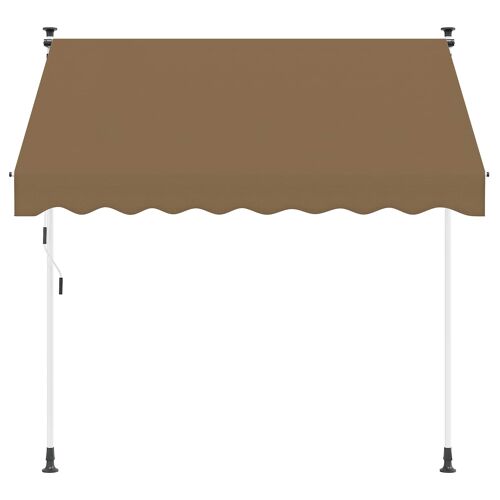Vidaxl Auvent Rétractable Manuel Beige 400 Cm