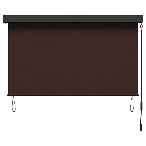 Vidaxl Store Enrouleur Marron 120 X 250 Cm Tissu Et Aluminium