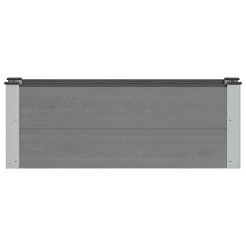 Vidaxl Jardinière Surélevée Gris 100 X 30 X 36 Cm Alu.