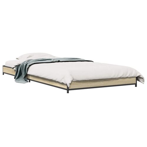 vidaXL Cadre de lit Chêne Sonoma 80 x 200 cm Bois d'ingénierie