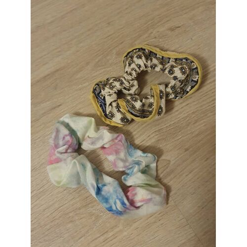 Lot De 2 Chouchous Élastiques Pour Cheveux Multicolores