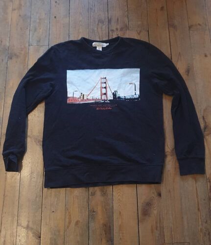 Sweat-Shirt Bleu Marine H&m San Francisco L