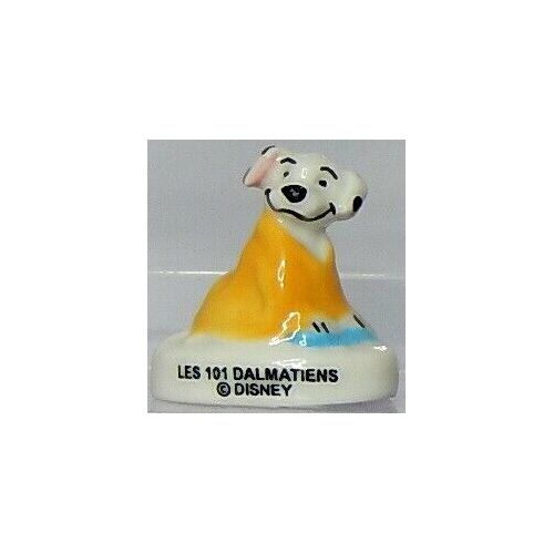 Fève Chiot Dalmatien Recouvert D'un Tissu Jaune - Série Le Retour Des 101 Dalmatiens (2009)