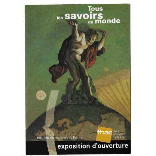 Carte Postale Tous Les Savoirs Du Monde , Bibliothèque Nationale De France , Exposition D'Ouverture
