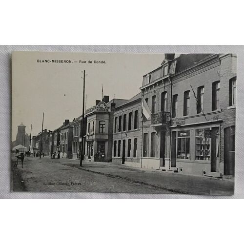 Carte Postale Ancienne Blanc-Misseron (Départ 59) - Rue De Conde