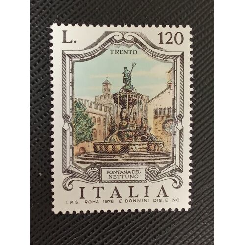 Timbre Italie Y T 1360 Fontaine De Neptune - Trente 1978 (090410 )