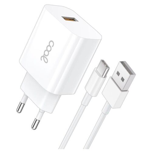 COOL Accesorios 8434847076270 chargeur d'appareils mobiles Téléphone portable Blanc Secteur, USB Intérieure