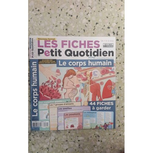 Les Fiches Du Petit Quotidien Le Corps Humain