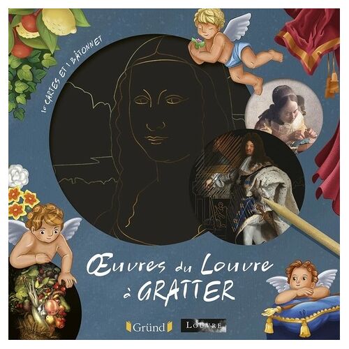 Oeuvres Du Louvre À Gratter - 10 Cartes Et 1 Bâtonnet