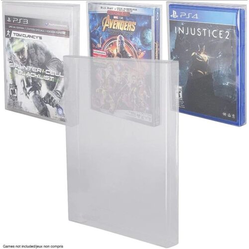 heo Pack 25 boîtes de protection en PET pour jeux XBOX One/PS3/PS4 Games