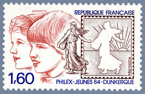 Exposition Philatélique De La Jeunesse "Philexjeunes84" À Dunkerque Année 1984 N° 2308 Yvert Et Tellier Luxe