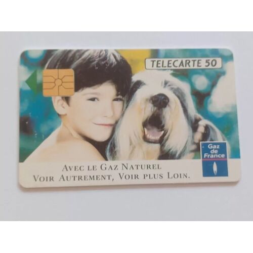 Carte Téléphonique Télécarte Avec Le Gaz Naturel Voir Autrement Voir Plus Loin - Gaz De France Puce 50 Unités So2 03/92