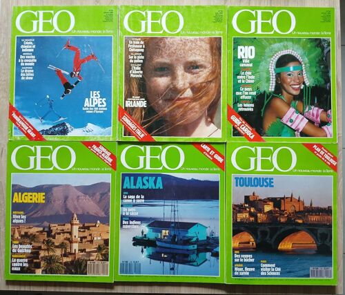 Magazine Geo , Lot De 6 Numéros
