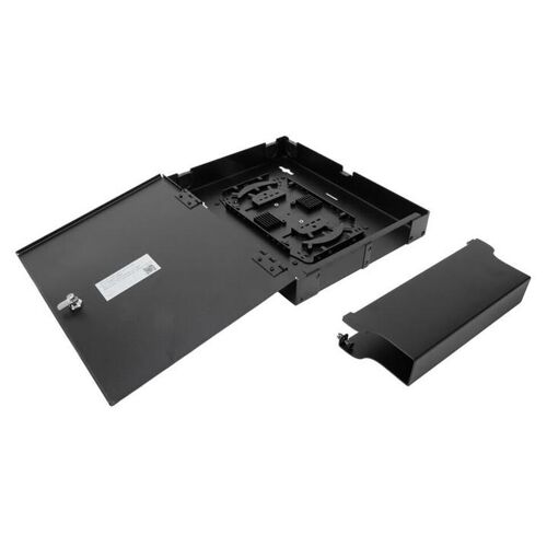 ACT - Boîte de rustine - montable sur mur, montable sur rack - noir - 2 ports