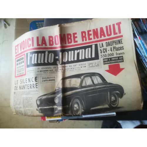 Auto Journal 138 De 1955 Renault 4cv Alpine,Scooterrot Vms3