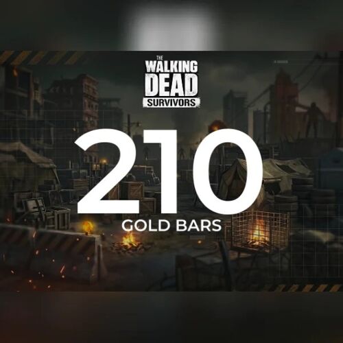 The Walking Dead: Survivors - 210 Gold Bar Direct Top-Up - GLOBAL