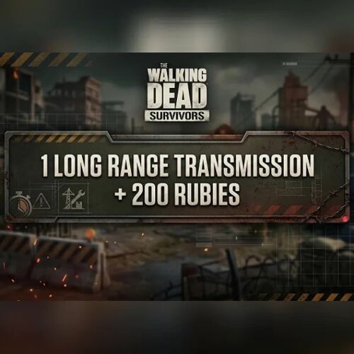 The Walking Dead: Survivors - 1 Long Range Transmission + 200 Rubies Direct Top-Up - GLOBAL