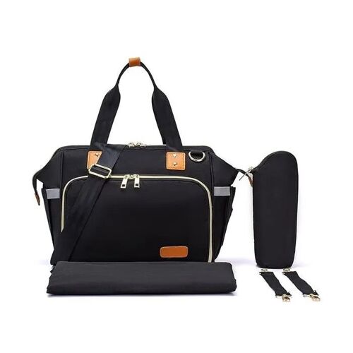 Sac De Poussette Axcone Sac À Langer 3-En-1 Imperméable Organisateur Avec Table À Langer Portable Étui Tétine, 3 Poches