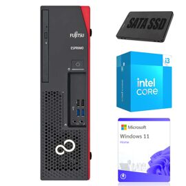 Ordinateur de bureau Fujitsu ESPRIMO D538 SFF i3-9100 8Go 256Go SSD Win11Pro PL Classe A