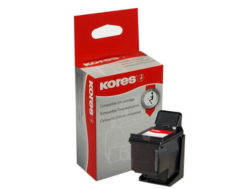 Kores Cartouche rechargée G1022BK remplace hp C8765EE,No.338